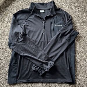 Mens Black Columbia quarter zip
